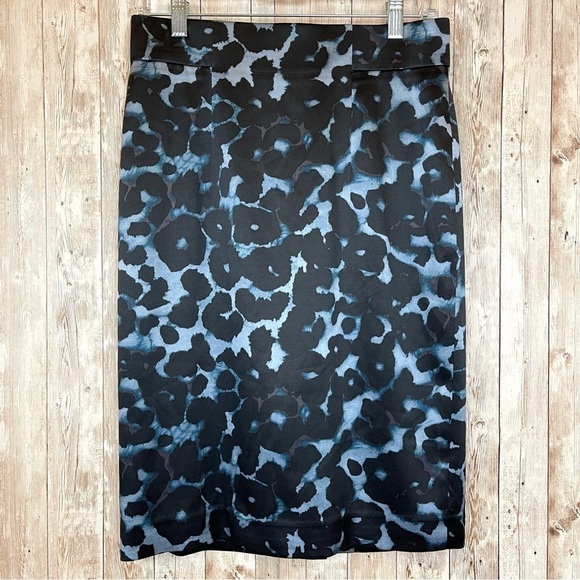 Ann Taylor Silk Blend Printed Pencil Skirt Size 4 Women - Picture 1 of 9